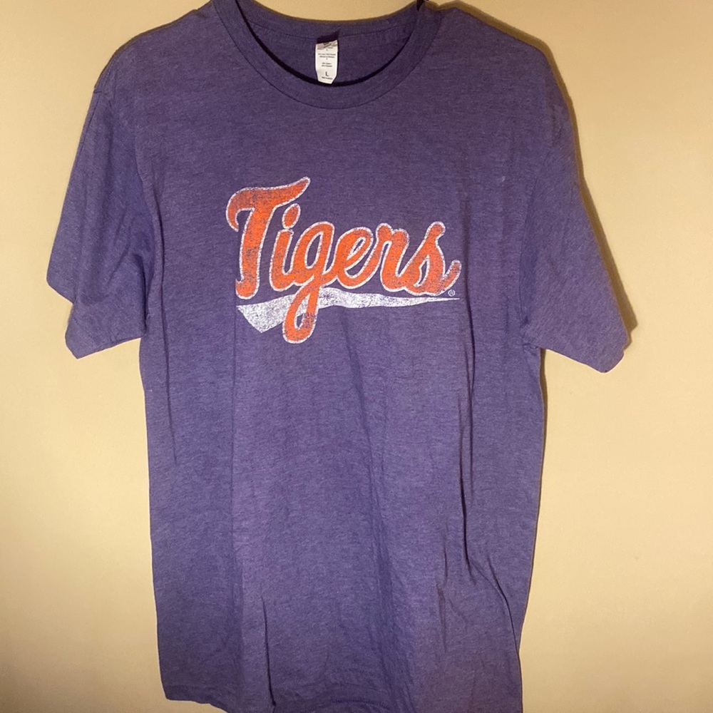 Clemson Tigers Baseball Style Comfort Color Tee